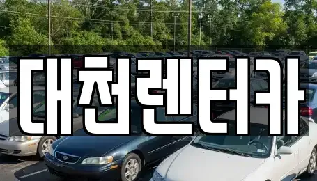 충청남도 보령시 청라면 렌트카 전문 대천렌터카