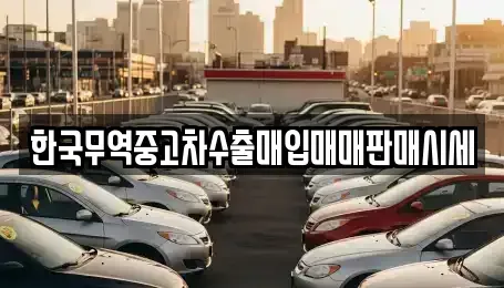 충청남도 천안시 동남구 구룡동 중고차매입 전문 한국무역중고차수출매입매매판매시세