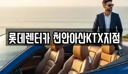 충청남도 천안시 서북구 쌍용동 단기렌트카 전문 롯데렌터카 천안아산KTX지점