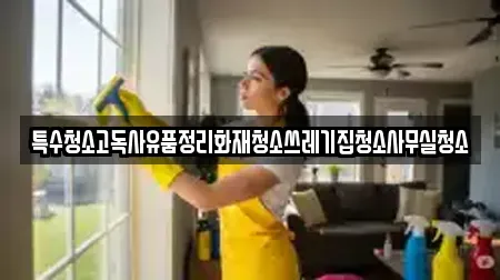 특수청소고독사유품정리화재청소쓰레기집청소사무실청소